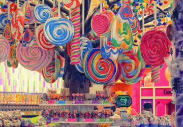 multicolored lollipops