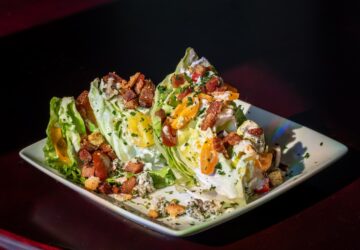 white ceramic square plate with vegetable salad