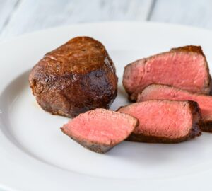 Filet mignon on the plate