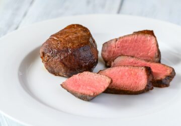 Filet mignon on the plate