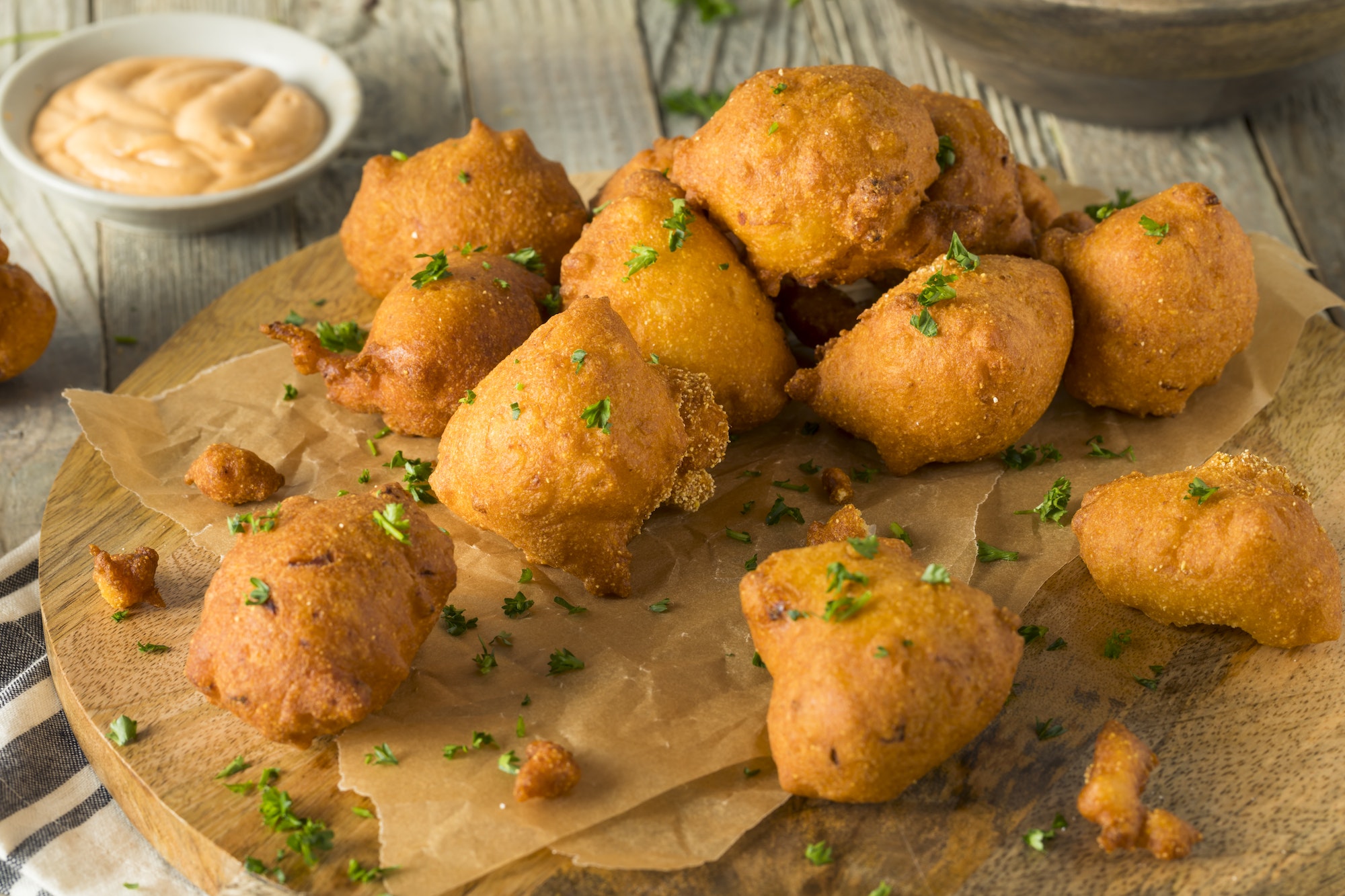 Homemade Deep Fried Hush Puppies