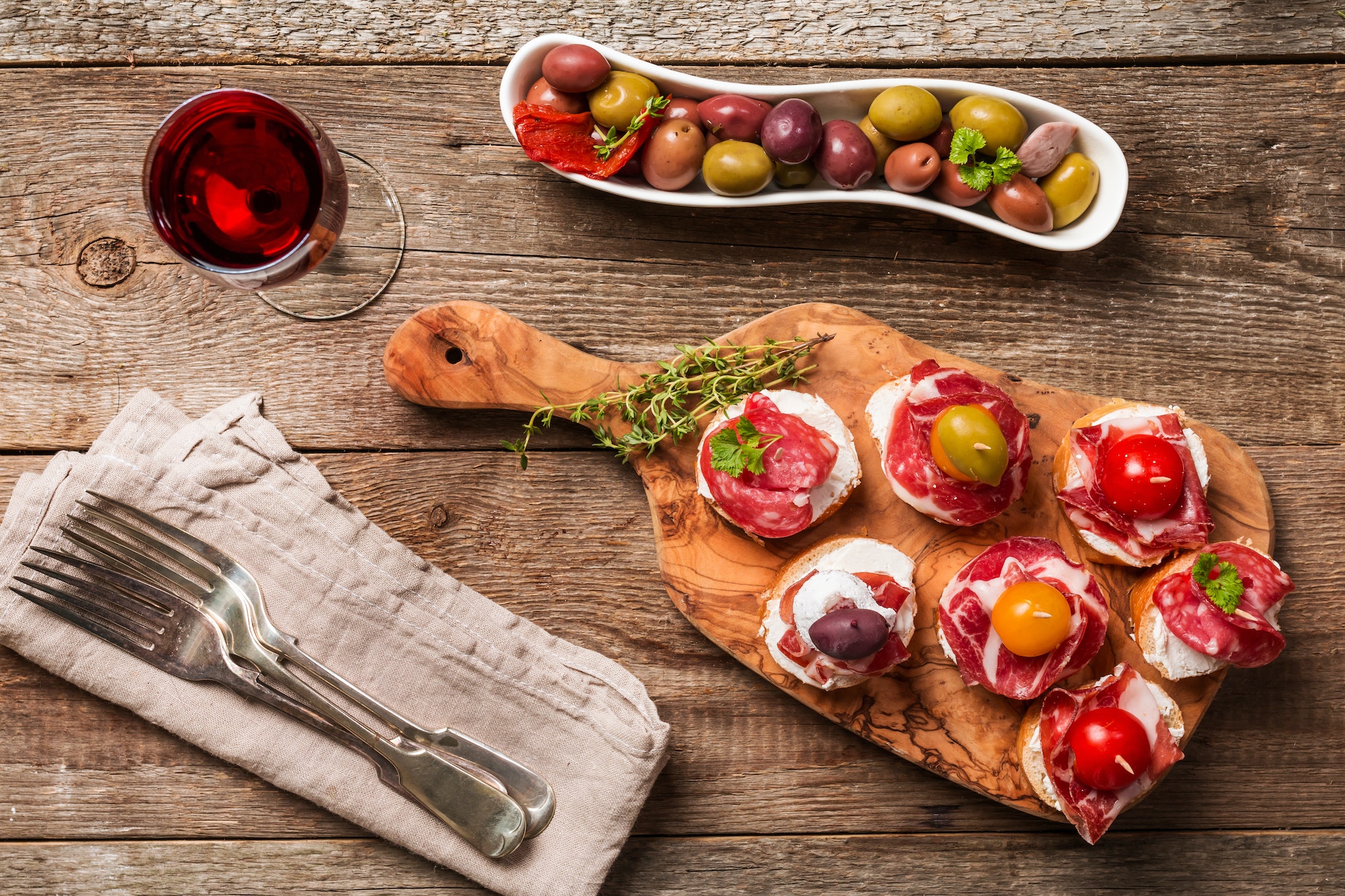 spanish tapas and sangria